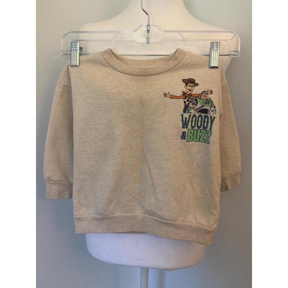 Disney Pixar Toy Story Woody & Buzz Ultimate Duo Sweatshirt Tan 3T